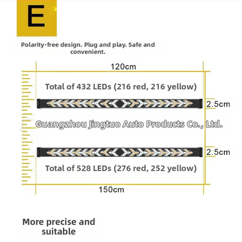 LED aizmugurējais lukturis — Arrow Light, Jingtu; Silikons + FPC; der automobiļu aizmugures lukturiem