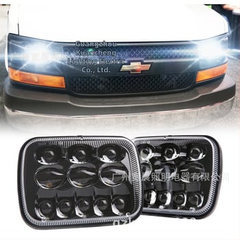 KC-1869S LED krovininio automobilio priekinis žibintas – 69W, 3600lm, IP67, 12–24V, PC objektyvas