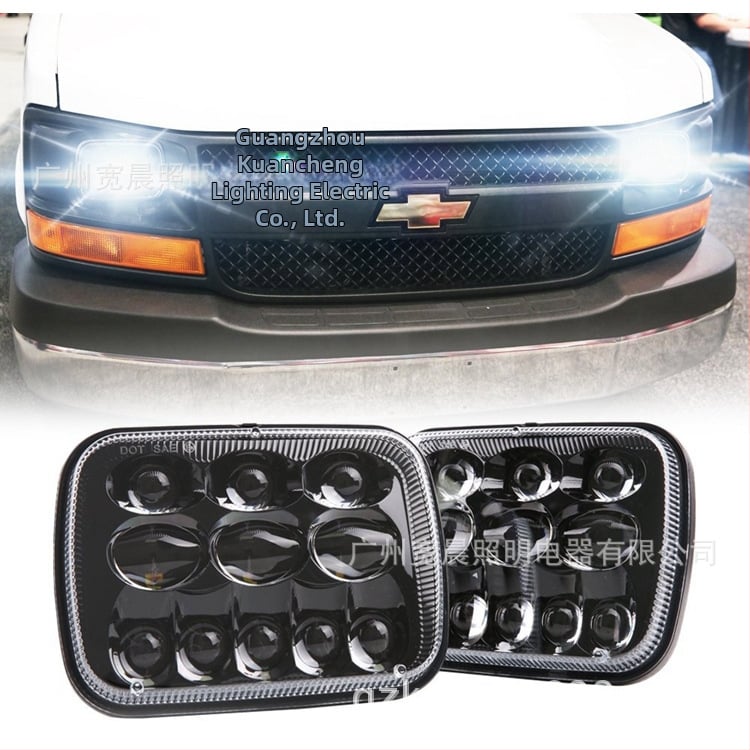 KC-1869S LED krovininio automobilio priekinis žibintas – 69W, 3600lm, IP67, 12–24V, PC objektyvas