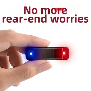 Ηλιακό προειδοποιητικό φως για το grill αυτοκινήτων, μοτοσικλετών και ηλεκτρικών οχημάτων – πανευρωπαϊκό φλας για νυχτερινή οδήγηση (6W, 5V, 1.2A, Μοντέλο 5874)
