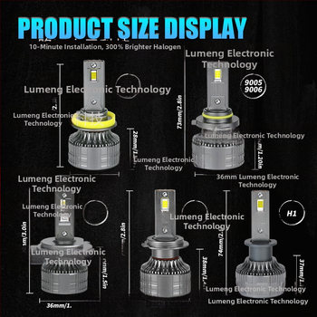 LED automobilių priekinis žibintas aliuminio korpuse H4/H7/H11/9005/9006 – 160W, 10-30V, 40000 lm, IP68
