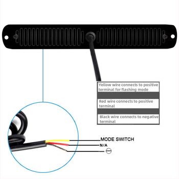 24 LED ultra plona šoninė šviesa motociklui, automobiliui ir sunkvežimiui — aliuminio korpusas, LED 3030, 72W, 12V, tarnavimo laikas 50 000 h