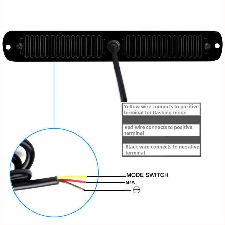 24 LED ултра тънка странична светлина за мотоциклети, автомобили и товарни автомобили — алуминиев корпус, LED 3030, 72W, 12V, живот 50 000 ч