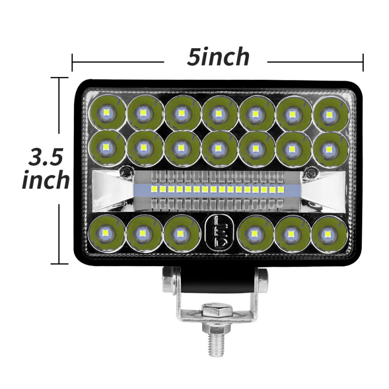 LED darbojojiamoji šviesa automobiliams, 108W, 9-30V, 5400LM, 6000K, 36LED, aliuminio korpusas, universalus suderinamumas