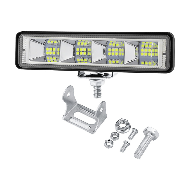 LED darbo lemputė, linijinis formatas, 72W, 12-60V, 2200 lm, 6500K, modelis H-1B-SS-4-W, aliuminio korpusas