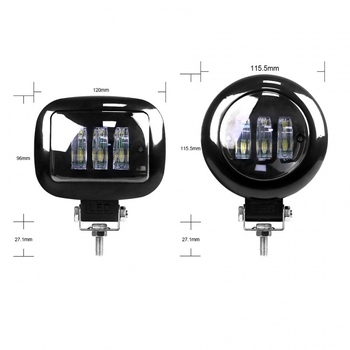 Universalus 30W LED darbo šviestuvas visureigiams ir motociklams, 12V IP68 50000h LED 1060