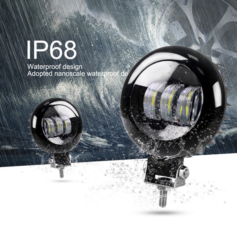 Universalus 30W LED darbo šviestuvas visureigiams ir motociklams, 12V IP68 50000h LED 1060