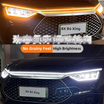 Automobiļu lukturi ar DRL un dinamiskiem skenēšanas veidiem, caur-tipa, regulējami gari un īsie lukturi uz motora vāka, 12V, 8W, LED 2835, 3000 lm, IP54