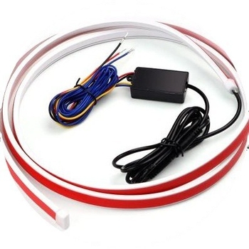 Automobiļu lukturi ar DRL un dinamiskiem skenēšanas veidiem, caur-tipa, regulējami gari un īsie lukturi uz motora vāka, 12V, 8W, LED 2835, 3000 lm, IP54