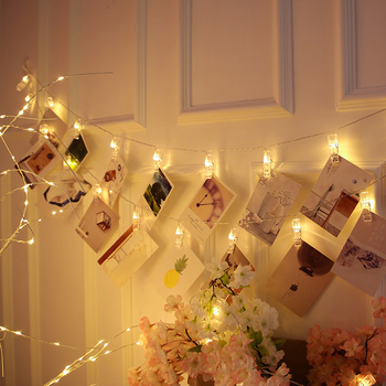 LED клип светлинен низ за снимки - 100 LED, вход 4,5V, IP44, 3000K, USB/батерия/мрежово захранване