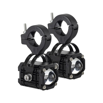 LED прожектор за мотоциклет с висока яркост, външен, 12-80V, 6000 lm, 15W, IP67, алуминиева сплав