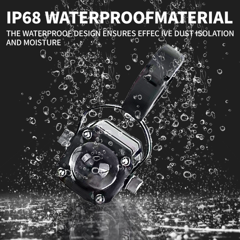 Φακός LED μοτοσικλέτας υψηλής φωτεινότητας, εξωτερικός, 12-80V, 6000 lm, 15W, IP67, κράμα αλουμινίου