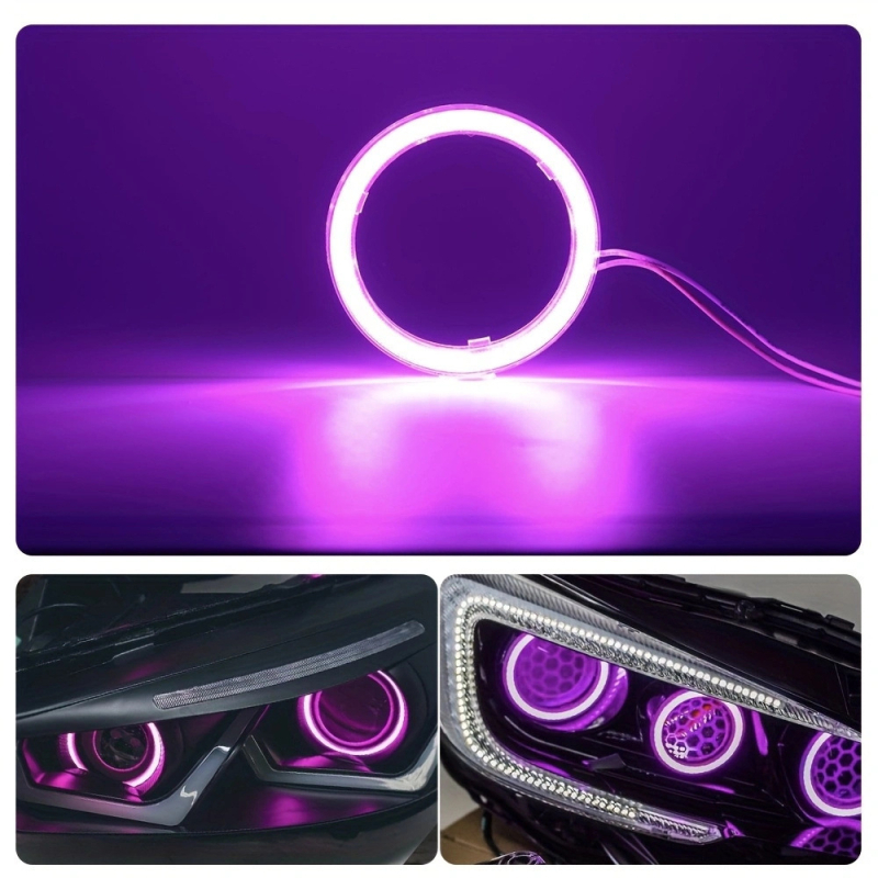 Angel Eye halo žibintų žiedas automobiliams – PP medžiaga, 5W, 12V, 1000LM, 50000h