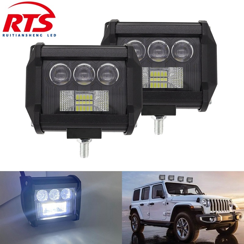 Φωτιστικό LED εργασίας αυτοκινήτου, 50W, φακός 7D, 8 LED, 12-24V, 5000LM