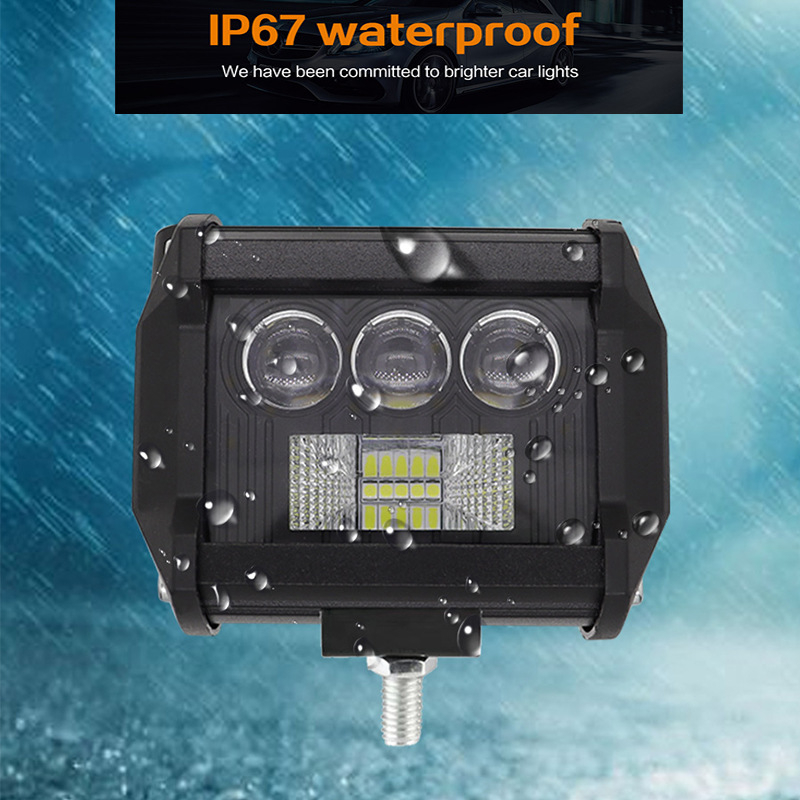 Φωτιστικό LED εργασίας αυτοκινήτου, 50W, φακός 7D, 8 LED, 12-24V, 5000LM