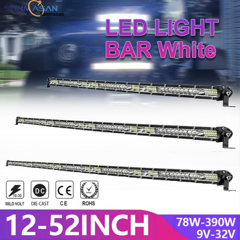 Φωτιστικό LED αυτοκινήτου ultra-thin μονής σειράς LED λωρίδας, 78W, 9-32V, 6500-7000K, OSL, 500000h