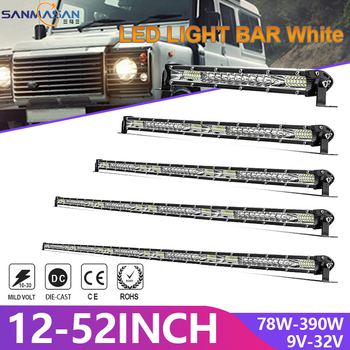 Φωτιστικό LED αυτοκινήτου ultra-thin μονής σειράς LED λωρίδας, 78W, 9-32V, 6500-7000K, OSL, 500000h