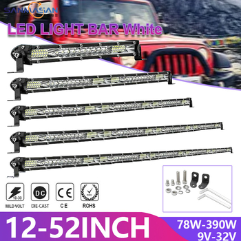 Φωτιστικό LED αυτοκινήτου ultra-thin μονής σειράς LED λωρίδας, 78W, 9-32V, 6500-7000K, OSL, 500000h