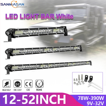 Φωτιστικό LED αυτοκινήτου ultra-thin μονής σειράς LED λωρίδας, 78W, 9-32V, 6500-7000K, OSL, 500000h