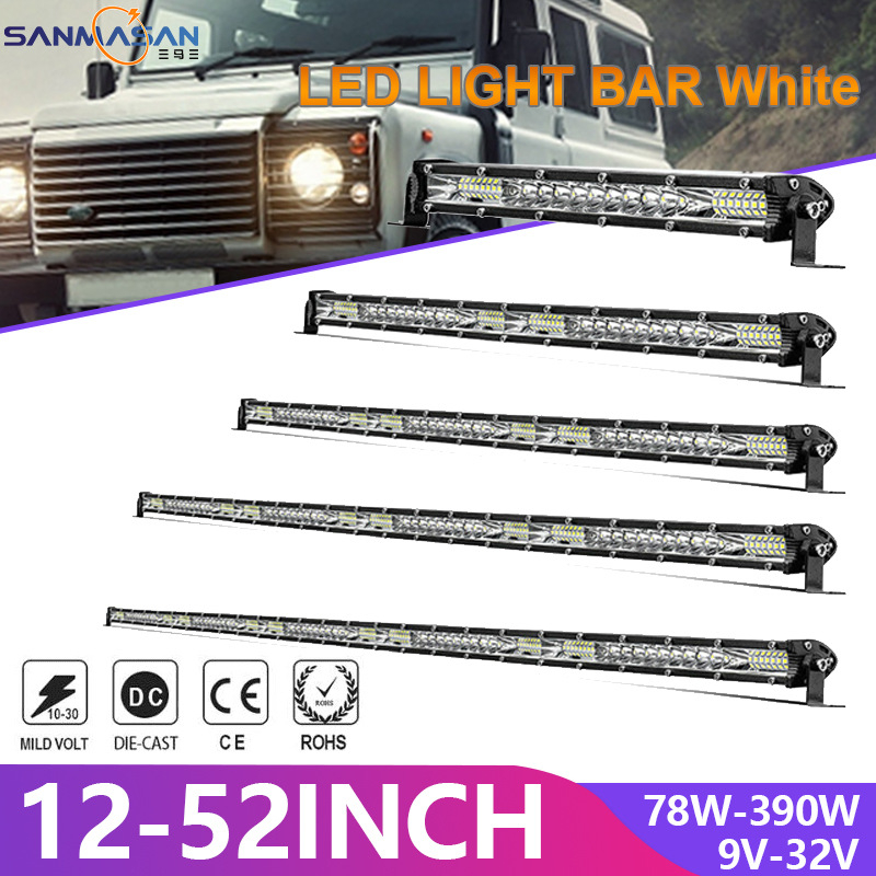 Φωτιστικό LED αυτοκινήτου ultra-thin μονής σειράς LED λωρίδας, 78W, 9-32V, 6500-7000K, OSL, 500000h