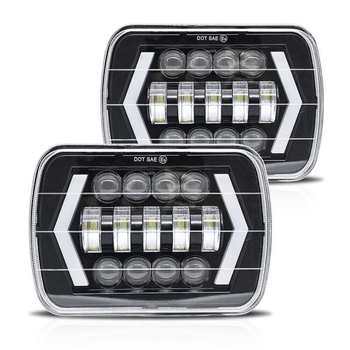 LED φώτα ομίχλης για Jeep Wrangler JK/TJ — 55W, 10-30V, 5000LM, 6000K, 3570 LED τσίπ