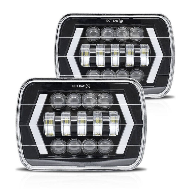 LED svjetla za maglu za Jeep Wrangler JK/TJ — 55W, 10-30V, 5000LM, 6000K, 3570 LED čipovi