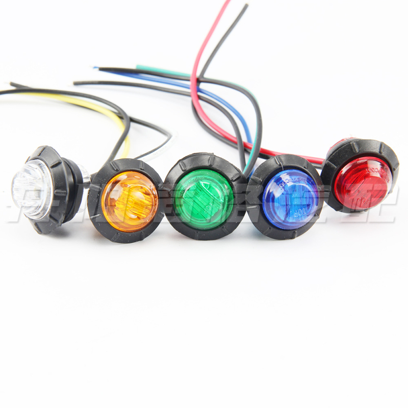 3-LED šoninė šviesa krovininiam automobiliui, 12/24 V, TG-D-001, plastikinė korpusas, tinkama kamionams, puspriekabėms, SUV ir autobusams