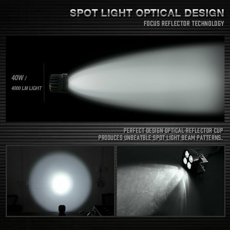 LED φως αυτοκινήτου και μοτοσικλέτας (αλουμινένιο σώμα, 9-30V, 6000 lm, 40W, LED)