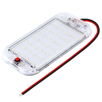 Automobilio vidaus LED apšvietimas su įmontuota skaitymo lempute, 48 LED, CX05 modelis, 5W, 10-85V, 1.2A