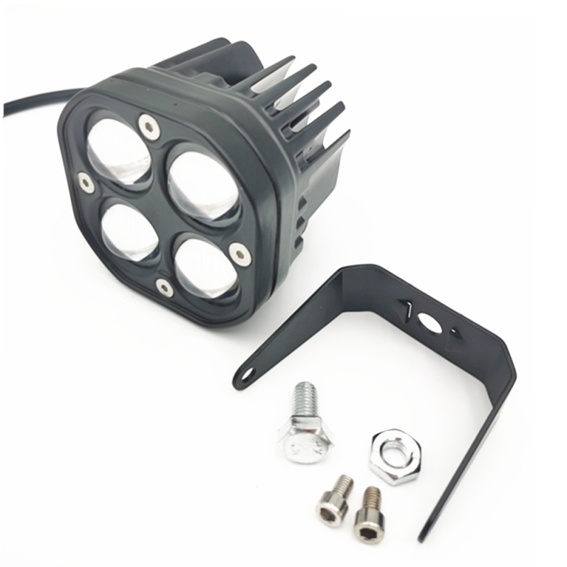 Motociklo LED darbo šviesa, 4 objektyvai, 40W, 10-60V, 2000lm