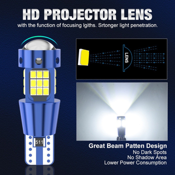 T15 LED auto gaisma, 12V, 2.3W, 1440LM, 6500K, ūdensizturīga