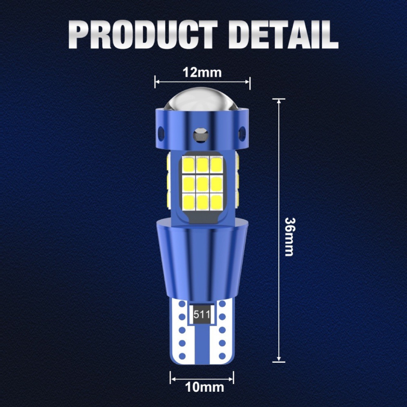 T15 LED auto gaisma, 12V, 2.3W, 1440LM, 6500K, ūdensizturīga
