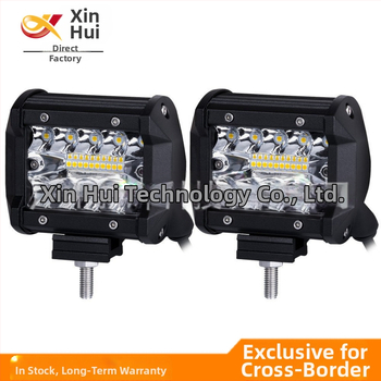 Off-road automobilio LED juostos šviesa, trijų eilių, 60W, 9-36V, 6000lm, 6500K, 3030 LED