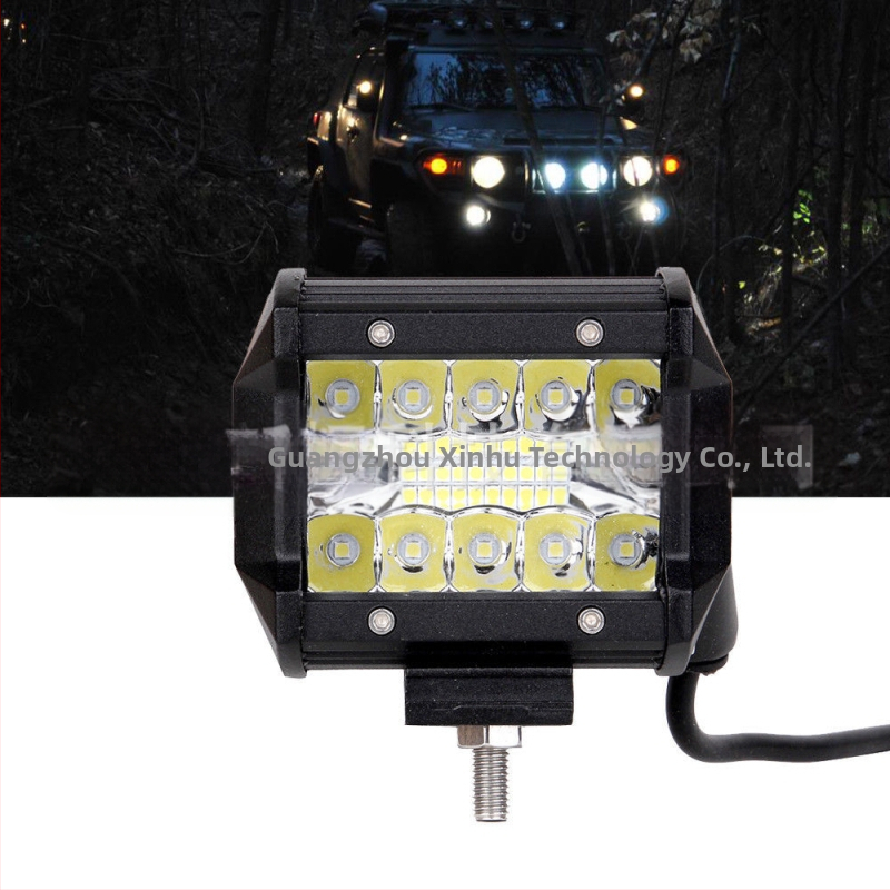 Автомобилна LED лента за офроуд, три реда, 60W, 9-36V, 6000lm, 6500K, 3030 LED