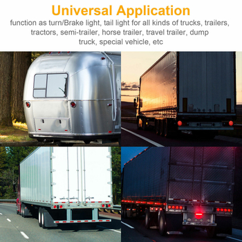 LED aizmugurējais gaismas lukturis piekabei – 16 LED, 12-24V, 4.8W, 6800 lm, 50 000 stundu kalpošana