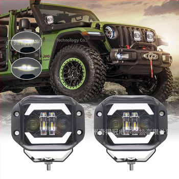 Motociklo LED prožektorius su bifokaline lešyte, integruota tolimojo ir artimojo šviesos funkcija, 40W, 12-24V, 4000 lm, aliuminio lydinio korpusas, universalus suderinamumas