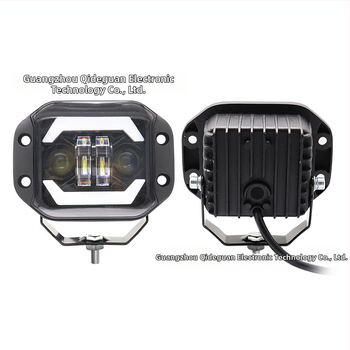 Motociklo LED prožektorius su bifokaline lešyte, integruota tolimojo ir artimojo šviesos funkcija, 40W, 12-24V, 4000 lm, aliuminio lydinio korpusas, universalus suderinamumas