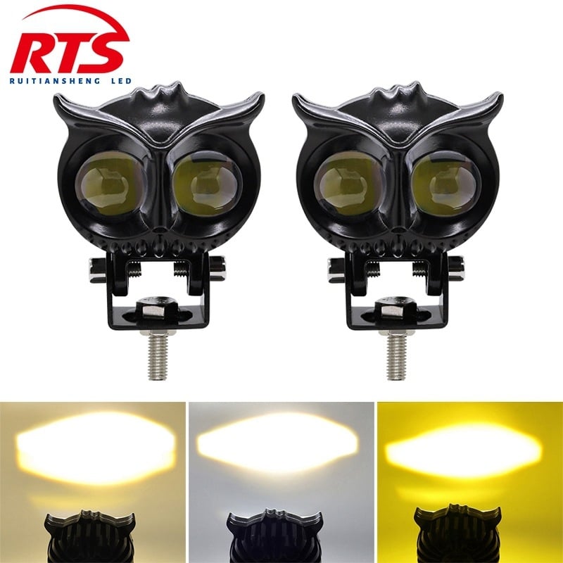 LED προβολέας για μοτοσικλέτα με διχρωμία, περίβλημα από αεροπορικό αλουμίνιο, IP68 αδιάβροχο, 6000 lm, 12–80 V είσοδος