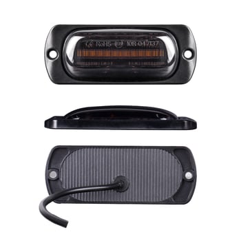 Transporto priemonės šoninė įspėjimo lemputė automobiliams ir sunkvežimiams, 12 LED, 9-80V, 2W, ABS+LED, modelis T-B-XH-12