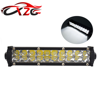 LED darbo žibintas dviejų eilių, 60W, 12-24V, 6000lm, aliuminis+PC, universalus tvirtinimas