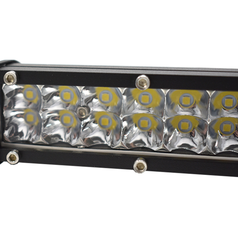 LED darbo žibintas dviejų eilių, 60W, 12-24V, 6000lm, aliuminis+PC, universalus tvirtinimas