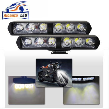 Φακός LED για μοτοσικλέτα, 6-LED, αδιάβροχος IP68, 12V, 1800 lm, 18W