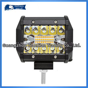 Automobilio ir motociklo darbinis žibintas be kelio - 60W, 12-24V, 6000LM, 6500K, LED 3030