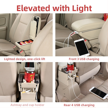 Yidelon Mitsubishi Attrage/Mirage centrinė rankos atrama dėžė — plastmasinė rankos atrama, montavimo palaikymas