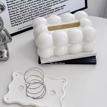 Servetėlių dėžutė, Cloud tissue box modelis, plastikinė, daugiafunkcinė, šiuolaikinio minimalistinio dizaino, 80 vienetų paketas, tinkama svetainei, automobiliui ir voniai