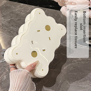 Servetėlių dėžutė, Cloud tissue box modelis, plastikinė, daugiafunkcinė, šiuolaikinio minimalistinio dizaino, 80 vienetų paketas, tinkama svetainei, automobiliui ir voniai