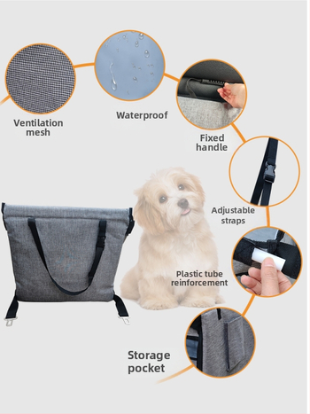 Automobilio sėdynė šunims, medinė medžiaga