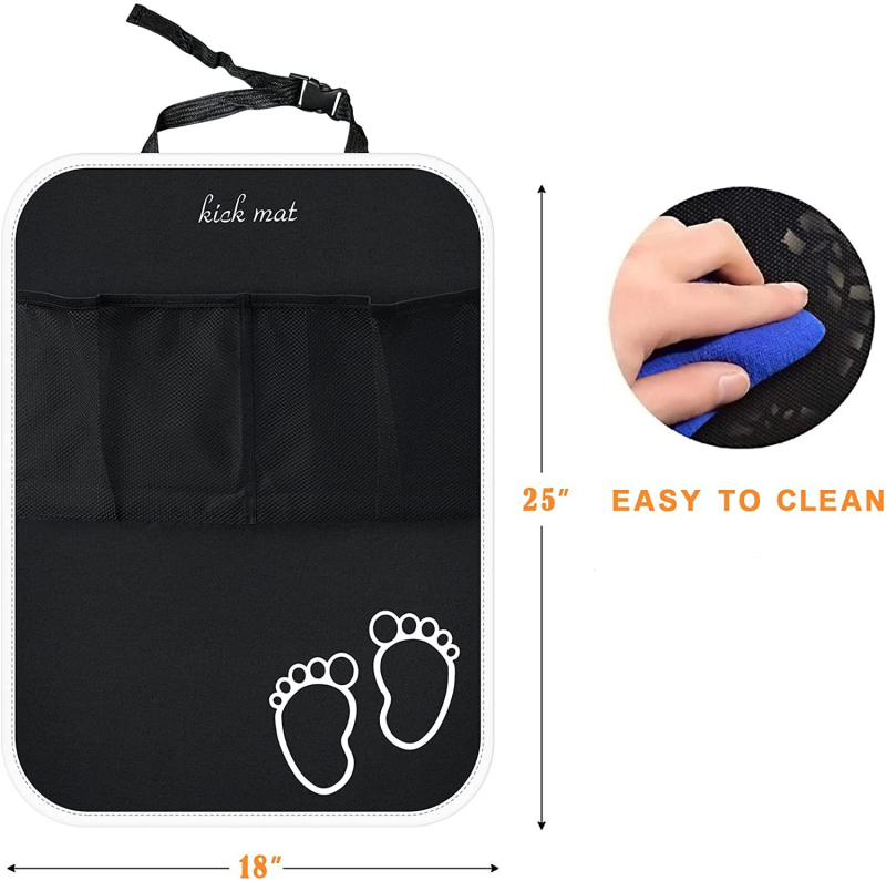 Geantă de depozitare pentru spatele scaunului auto, material Oxford, montaj prin plug-in, stil etichetă agățată