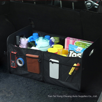 Кутия за багажник на автомобил, Oxford плат, водоустойчива, сгъваема, с дръжка