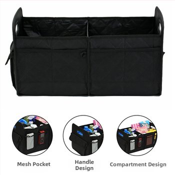 Кутия за багажник на автомобил, Oxford плат, водоустойчива, сгъваема, с дръжка